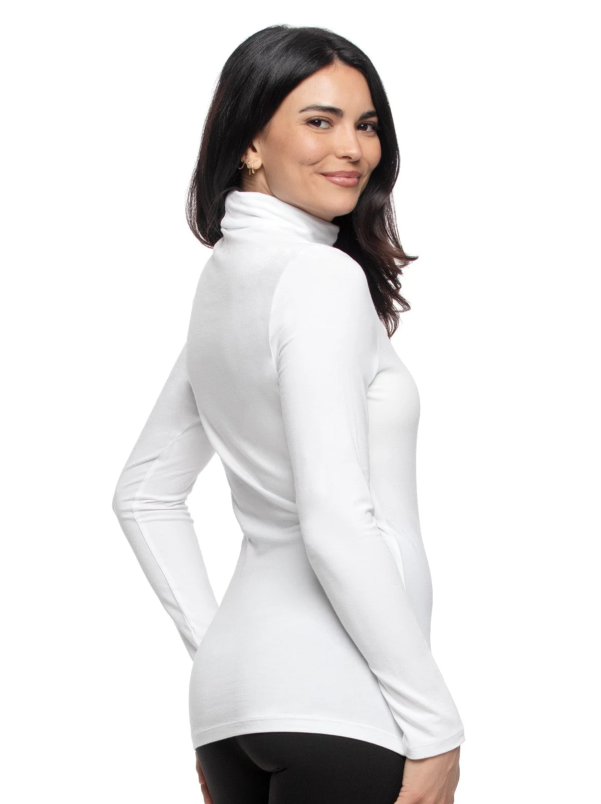 Long Sleeve Cotton Modal Turtleneck 2-Pack - Image 3