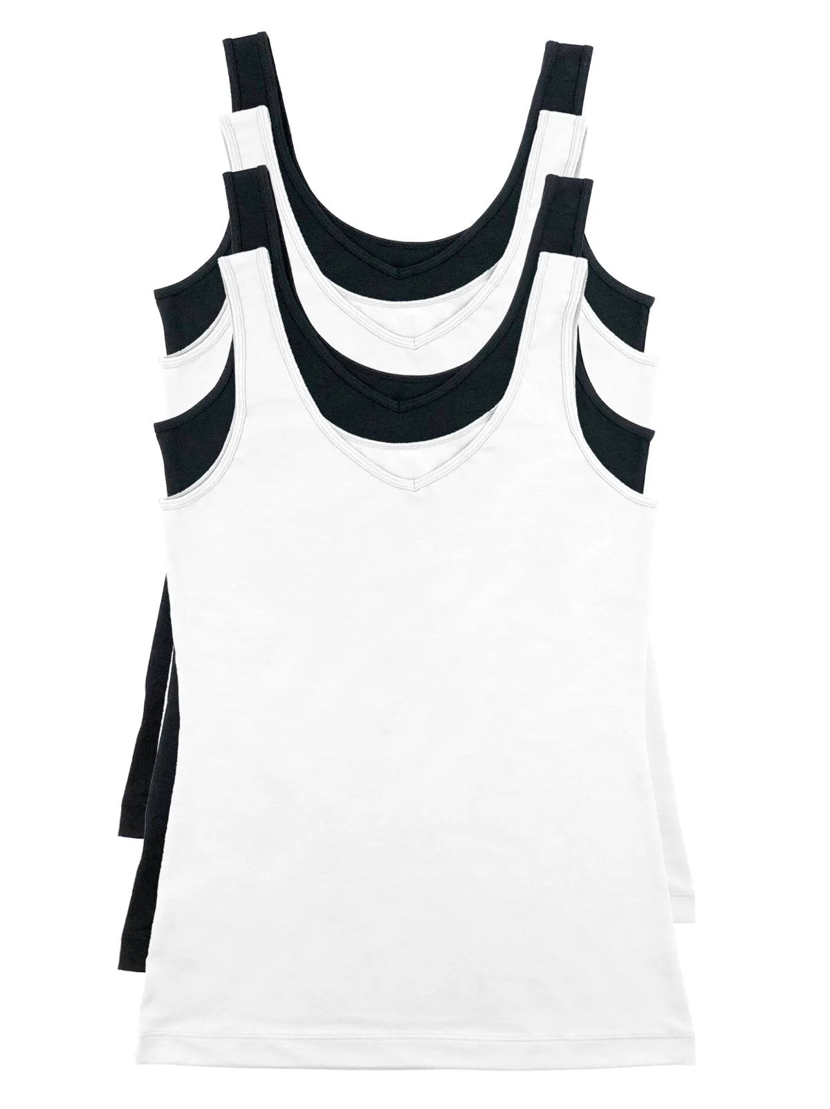 Cotton Modal Reversible Tank Top 4-Pack - Image 8